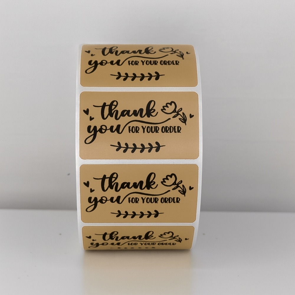 💖 Thank You For Your Order Stickers | Pack of 100 | 2x1 Inch | Small Business - Picture 4 of 11